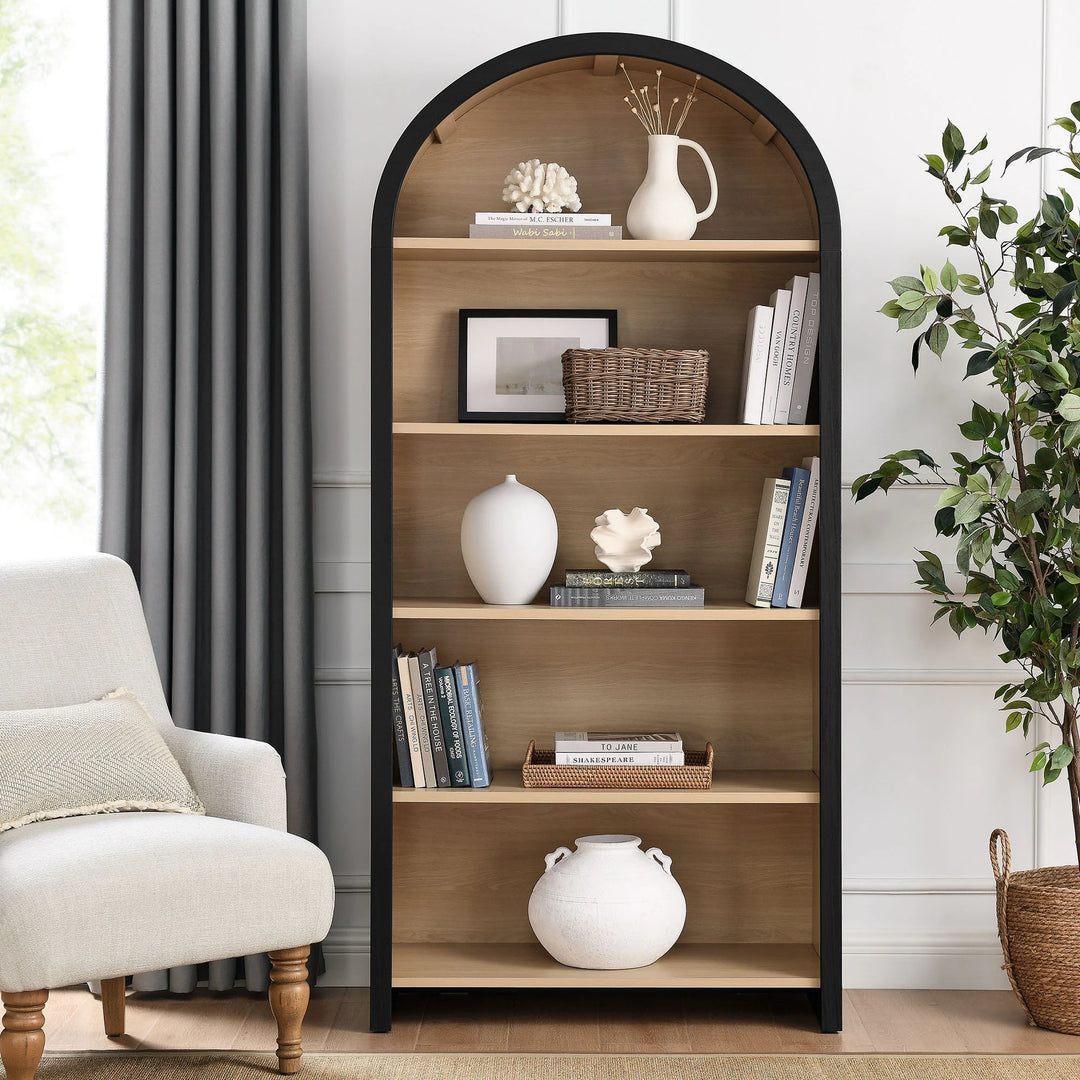 Evie Arched Bookcase Display Cabinet