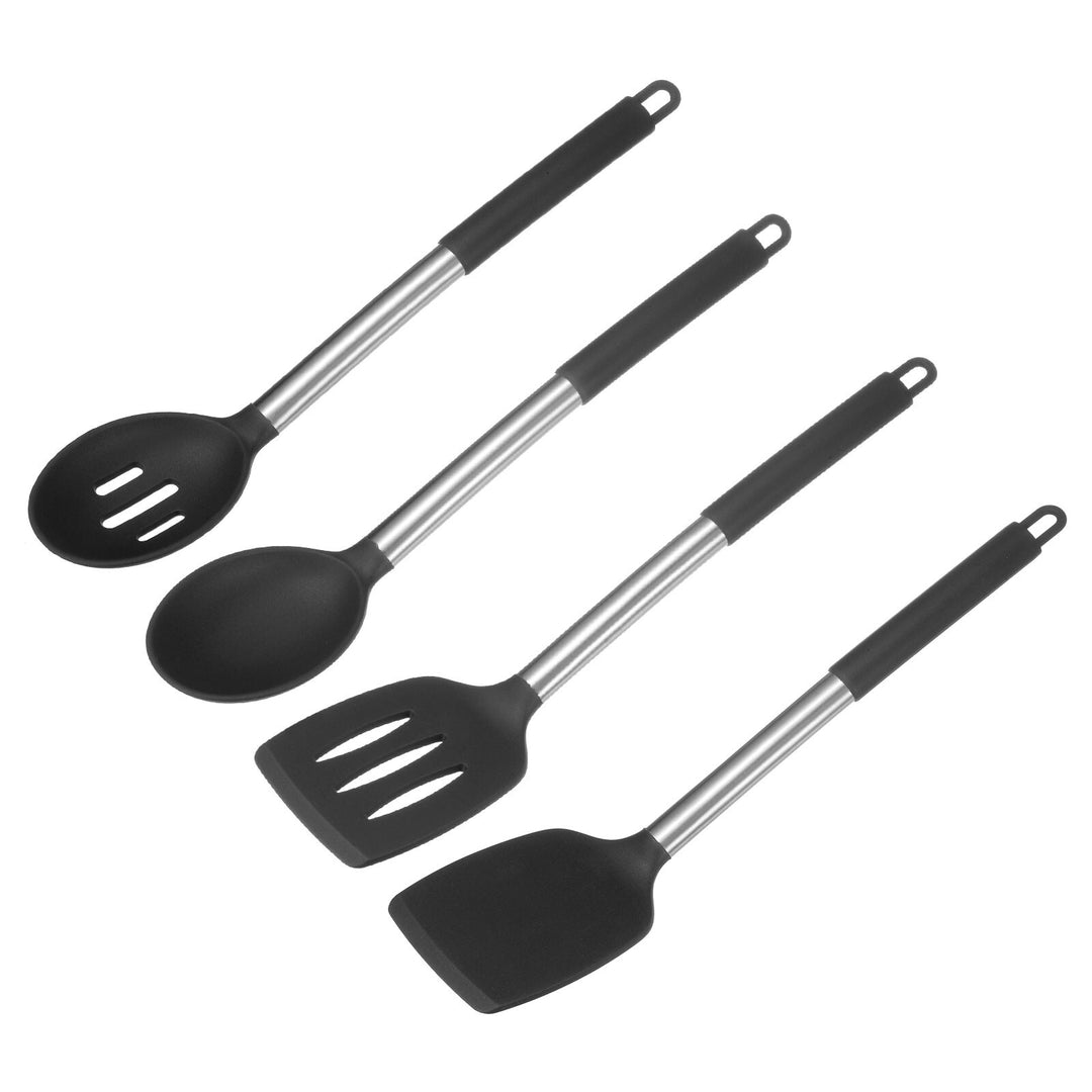 Silicone Cooking Spatulas and Spoons, Heat Resistant Cooking Utensils Set