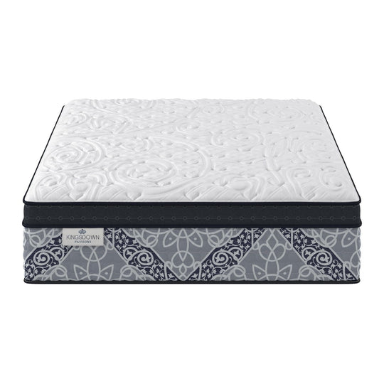 Passions Kelbrooke Plush Euro Pillowtop 16 Inch Hybrid Mattress with Foundation Included