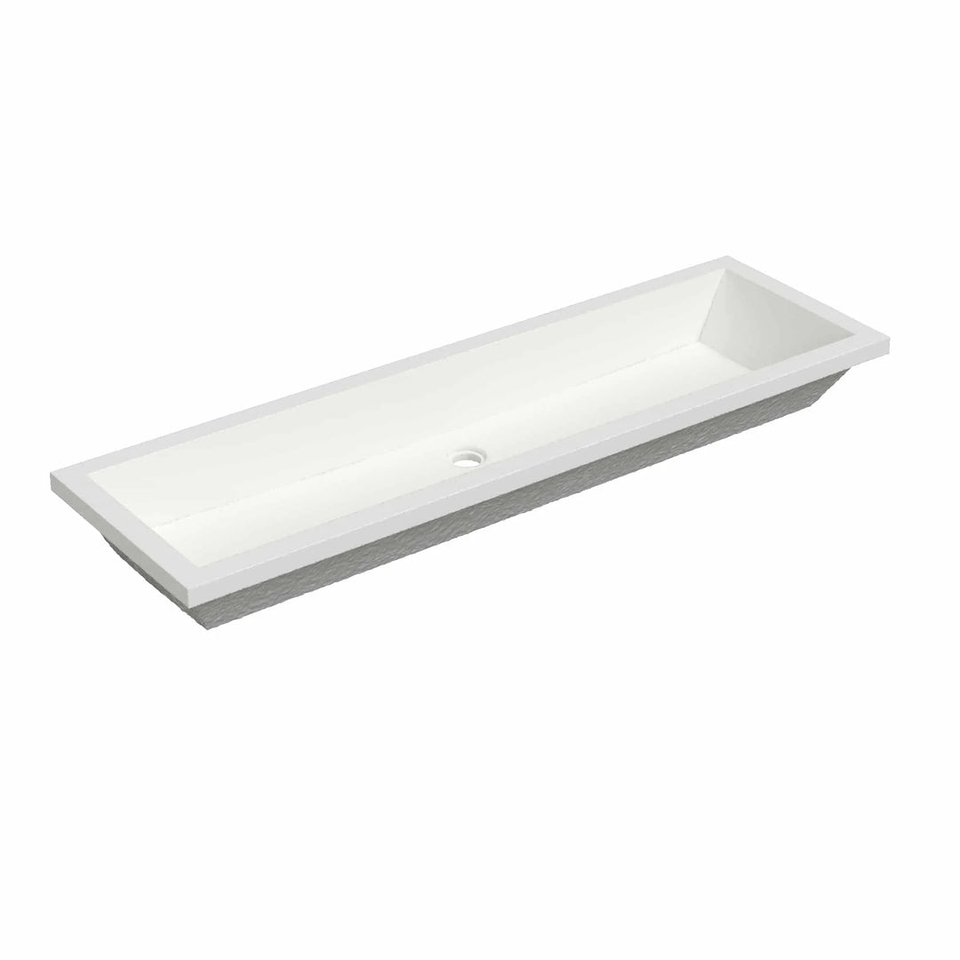 Arcata Nativestone Concrete Undermount Trough Bathroom Sink