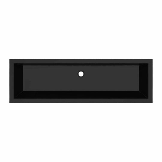 Arcata Nativestone Concrete Undermount Trough Bathroom Sink