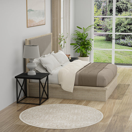 Jubilant Floral Medallion Area Rug