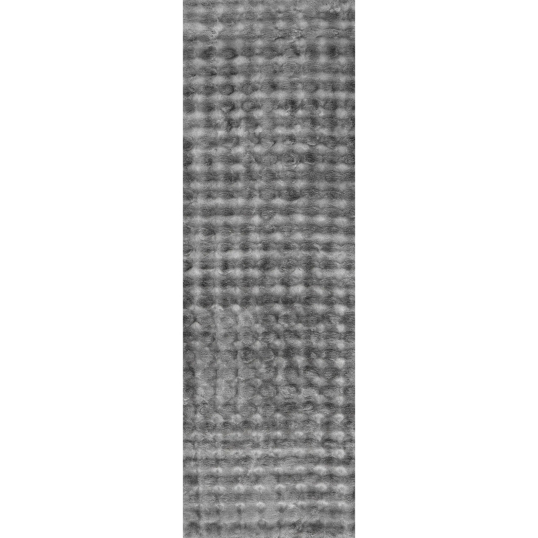 Jeni Solid Plush Machine Washable Area Rug