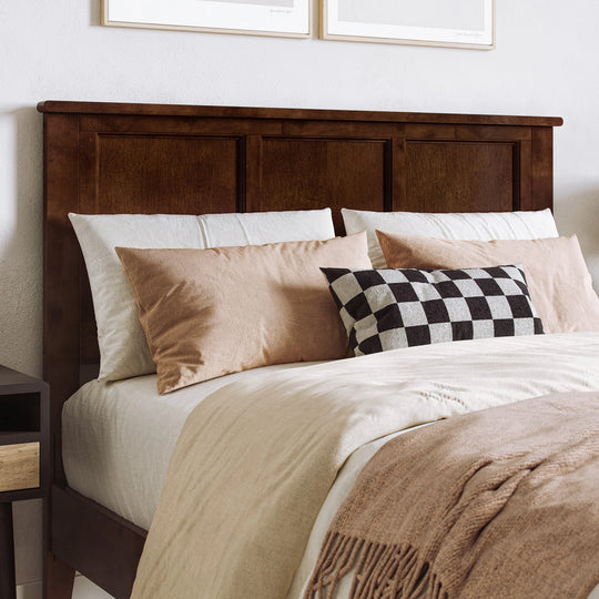 Charlotte Solid Wood Low Profile Platform Bed with Matching Footboard