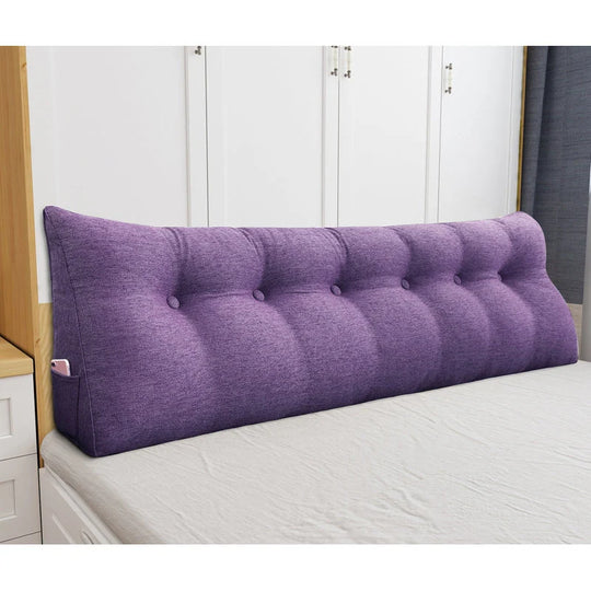 Bed Rest Wedge Reading Pillow Headboard Back Support Cushion