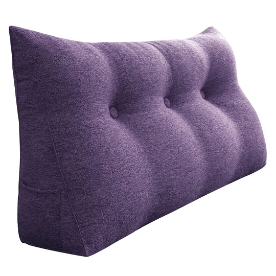 Bed Rest Wedge Reading Pillow Headboard Back Support Cushion