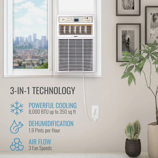 8,000 BTU Slider/Casement Window AC