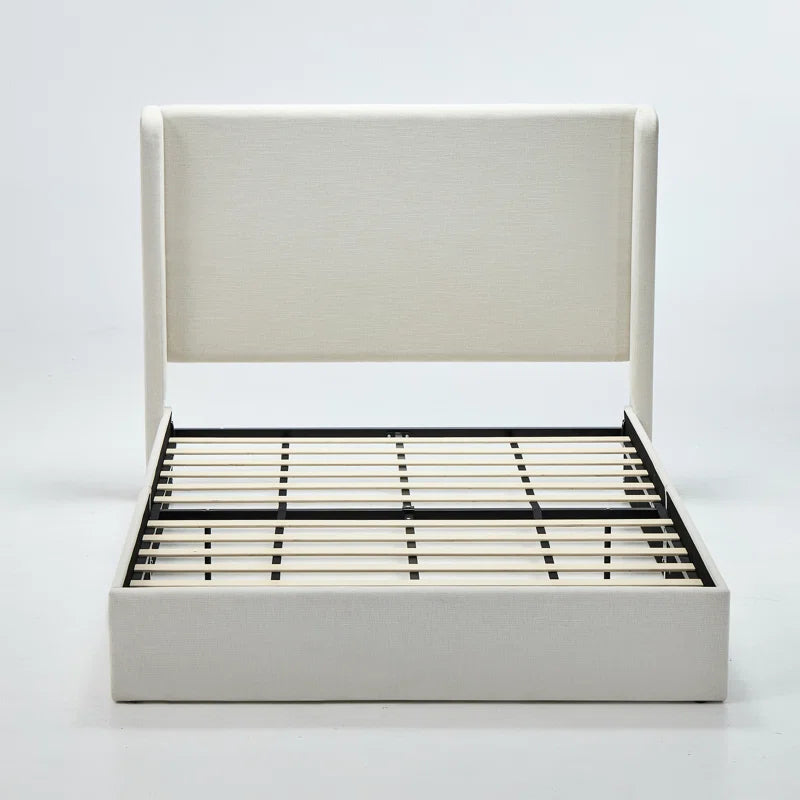 Carmen Upholstered Wingback Bed