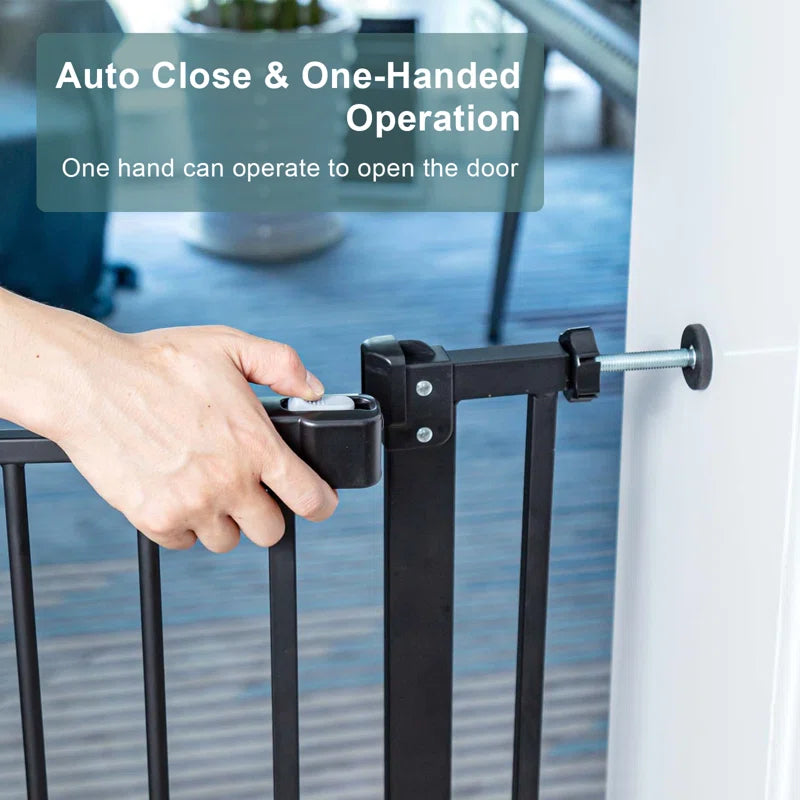 Carion Metal Adjustable Pressure Mounted Pet Gate