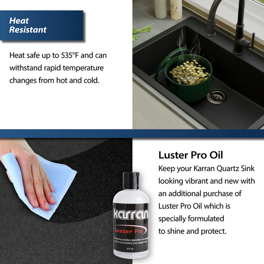 Undermount Quartz Single-Bowl Kitchen Sink