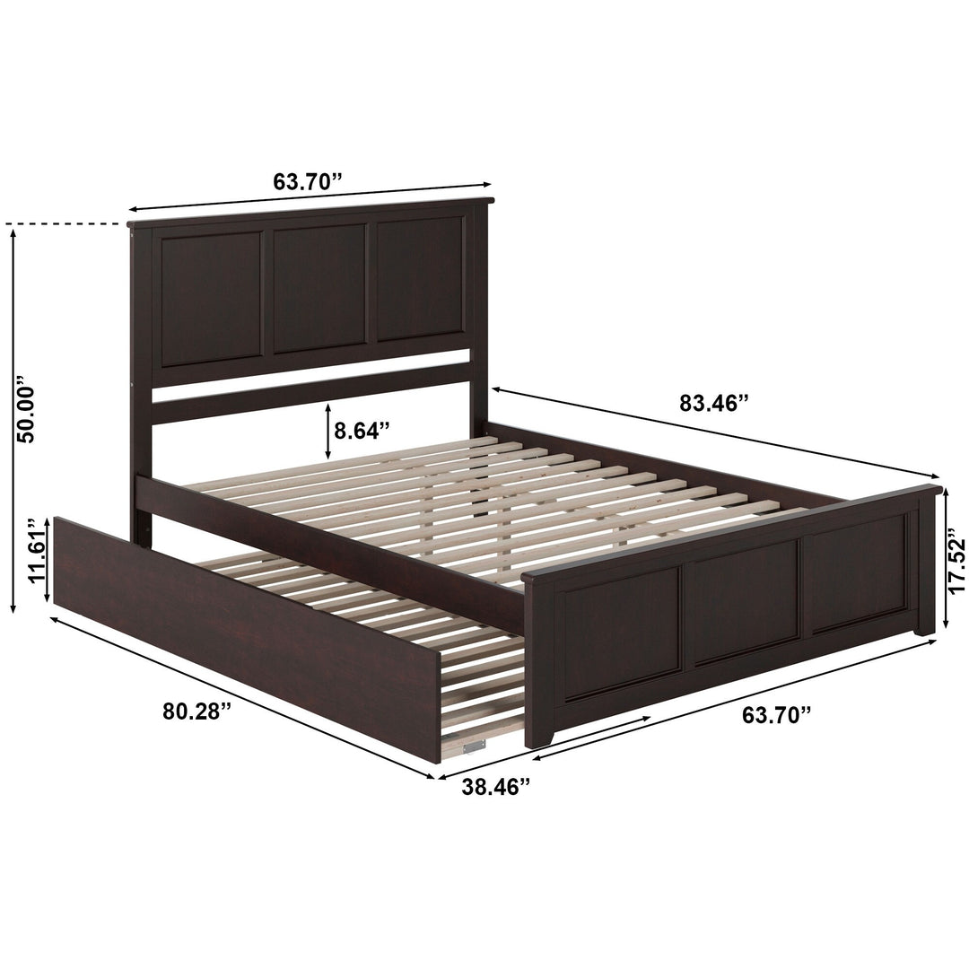 Madison Platform Bed with Matching Footboard & Trundle