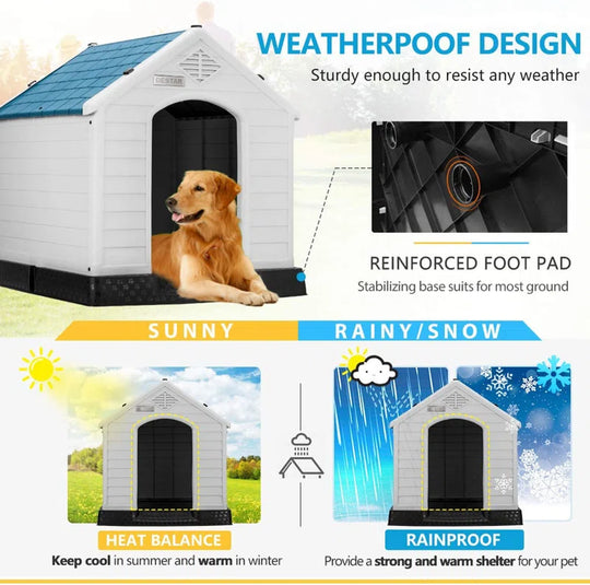 Plastic Portable Dog House