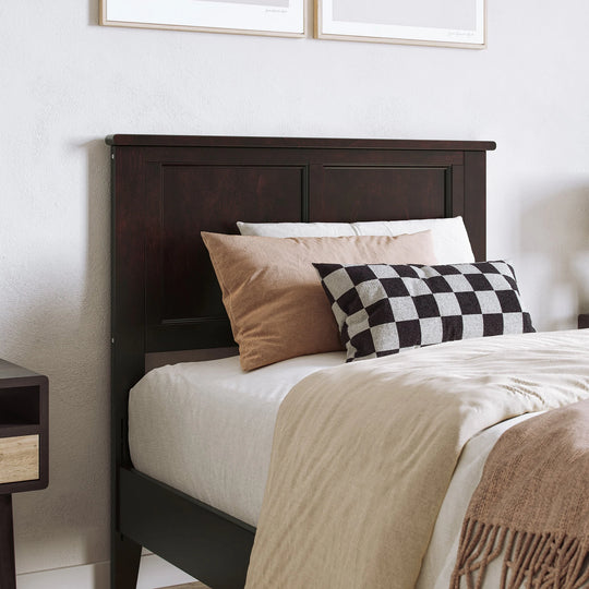 Charlotte Solid Wood Low Profile Platform Bed with Matching Footboard