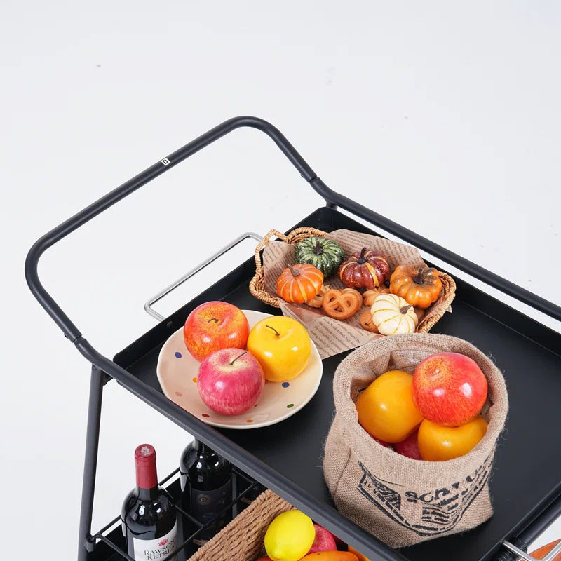 2 Tiers Kitchen Serving Bar Cart