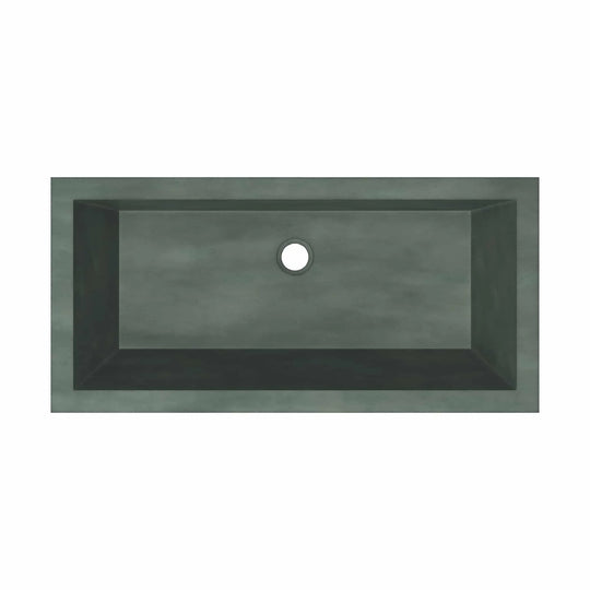 Arcata Nativestone Concrete Undermount Trough Bathroom Sink