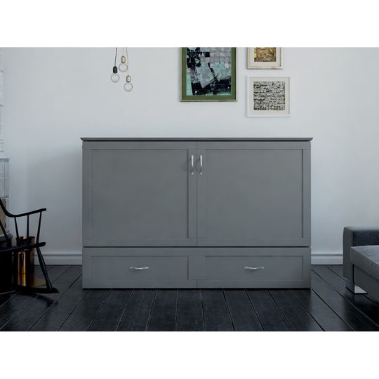 Hamilton Murphy Bed Chest with Mattress and Storage Drawer