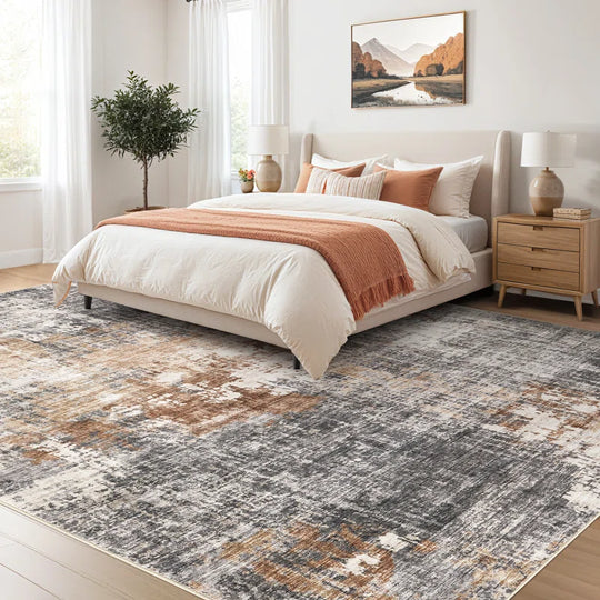 Dagmar Area Rug Living Room Rugs - Large Soft Indoor Neutral Modern Abstract Low Pile Washable Rug Carpet for Bedroom Dining Room Farmhouse Home Office