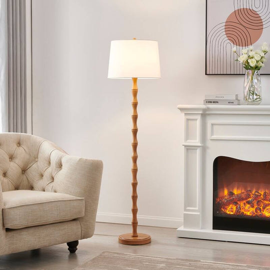61'' Floor Lamp with Fabric Drum Shade