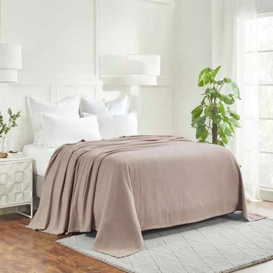 Metro Zig-Zag Chevron All-Season Bedding Cotton Blanket