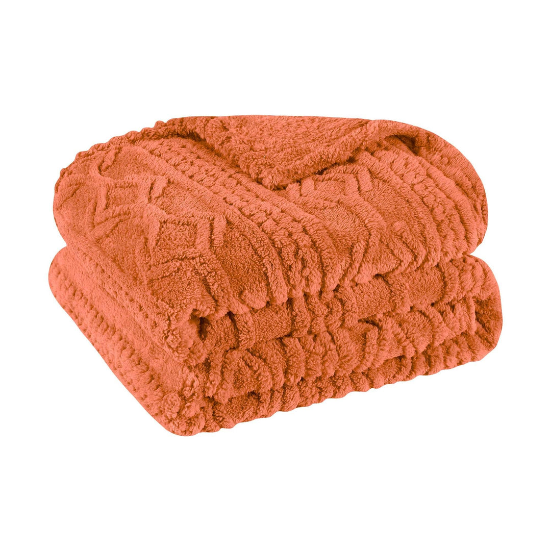 Arctic Boho Jacquard Plush Fluffy Fleece Blanket