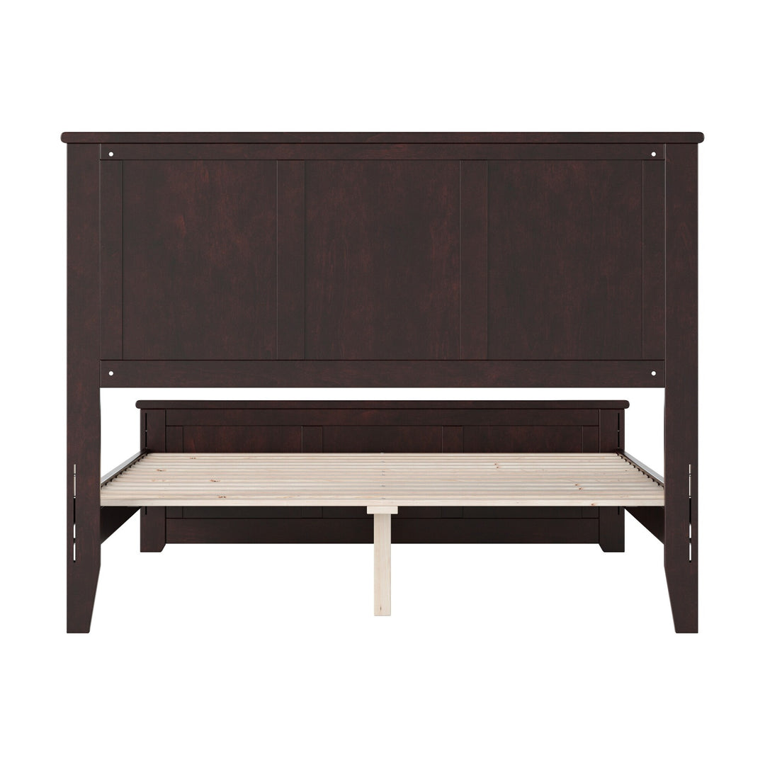 Charlotte Solid Wood Low Profile Platform Bed with Matching Footboard