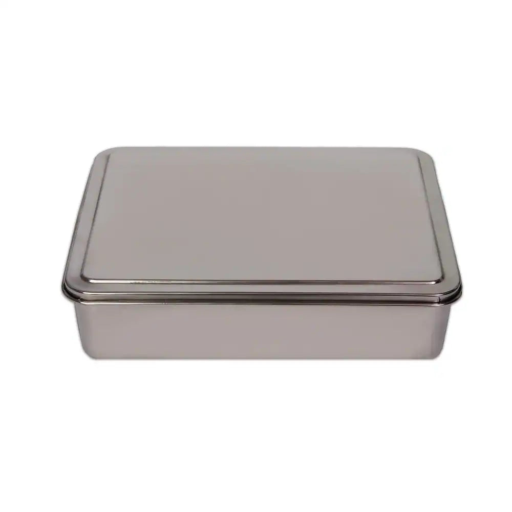 YBM Home Stainless Steel Covered Cake Pan - Silver