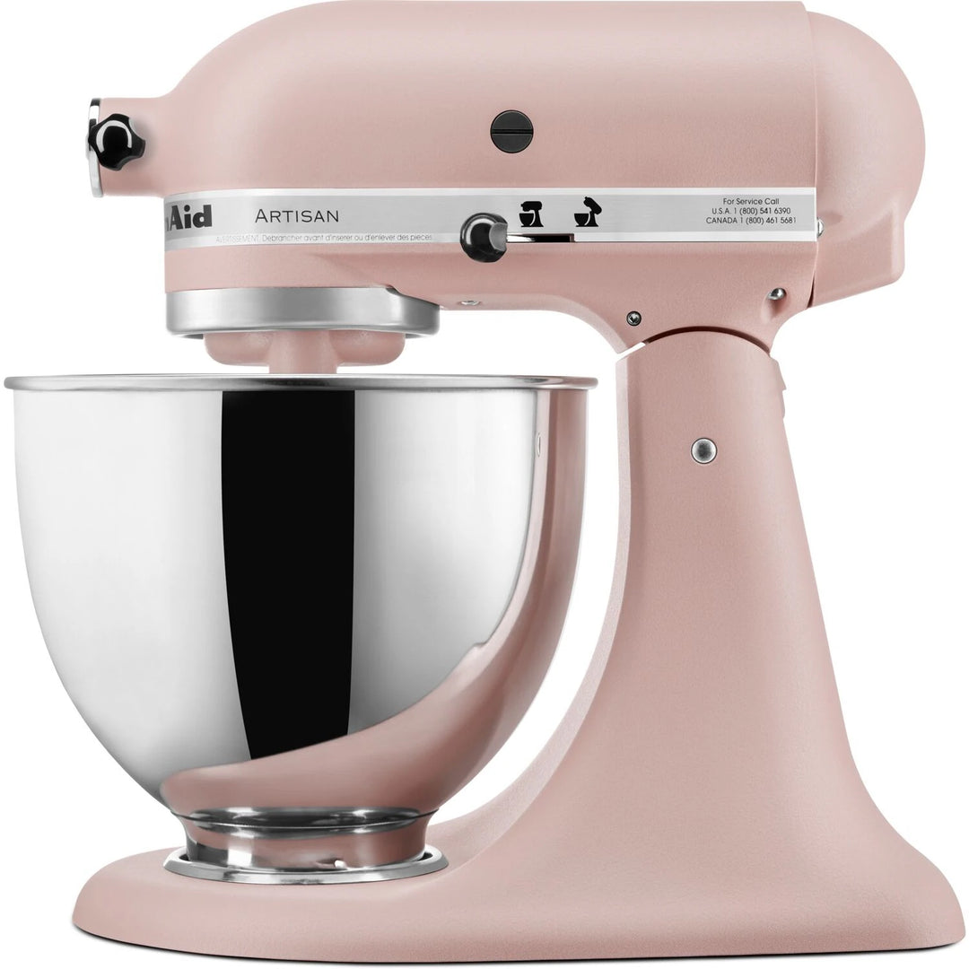 Artisan Series 5 Quart Tilt-Back Head Stand Mixer in Feather Pink