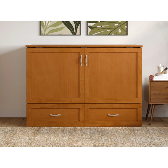 Hamilton Murphy Bed Chest with Mattress and Storage Drawer