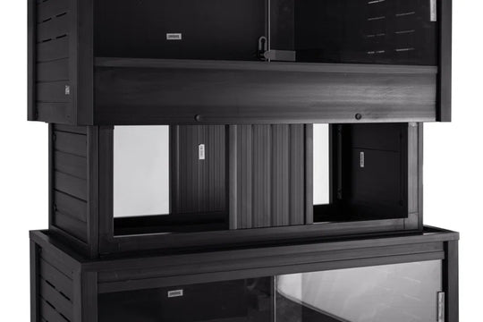 Cannock Medium Reptile Two Terrariums with Cabinet Stand Set