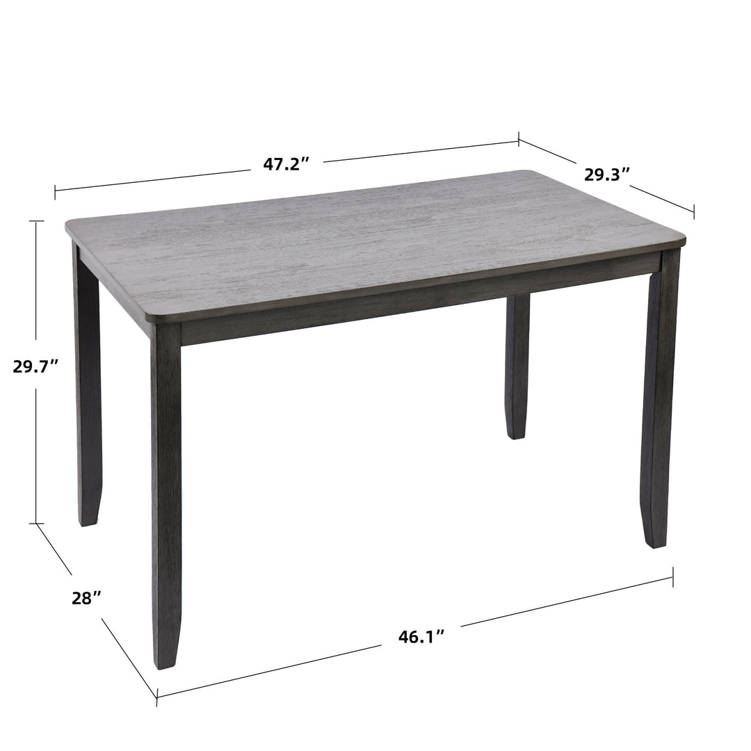 Solid Wood 47" Length Dining Room Table (Chairs Not Included)