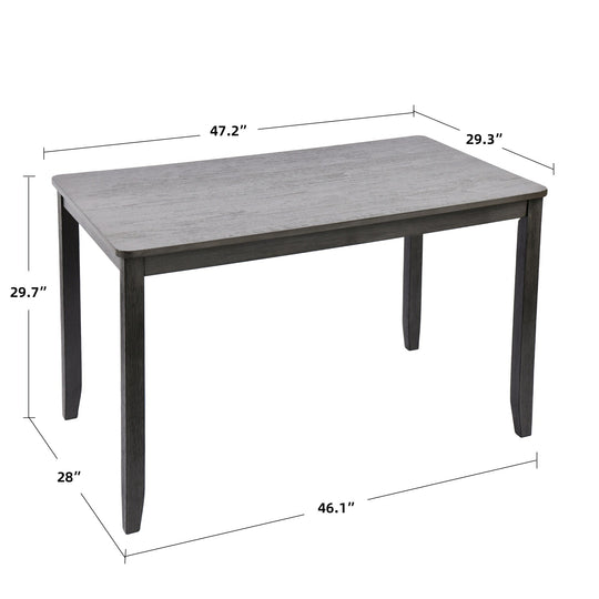 Solid Wood 47" Length Dining Room Table (Chairs Not Included)