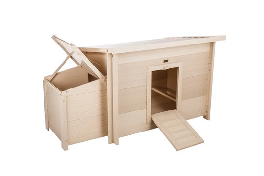 Achilles ECOFLEX Backyard Chicken Coop with Built-In Nesting Box