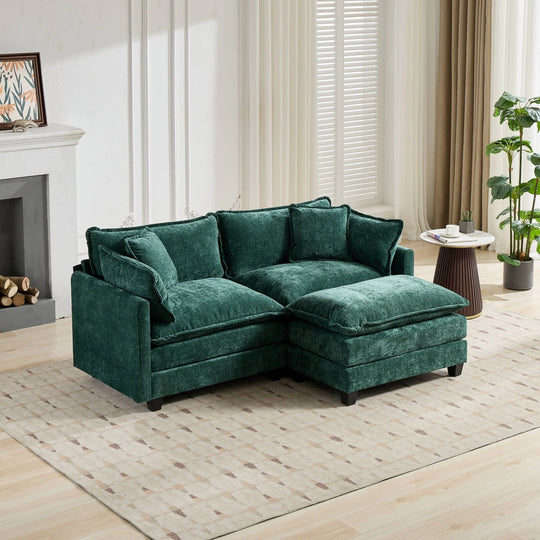 Cloud Sofa Loveseat,Modern Sectional Couch,Comfy Double Layer Upholstered Seat Cushion