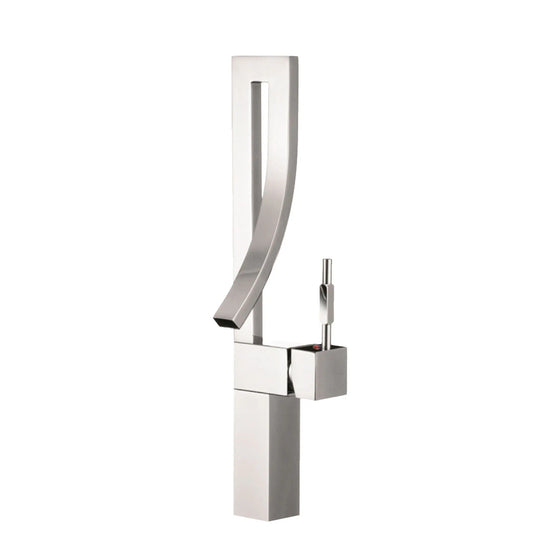Single Handle Bathroom Faucet for Single Hole Brass Vessel Mixer Tap - Faucet Height: 17 1/2" Spout Height: 8"