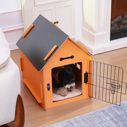 Wooden Movable Dog House
