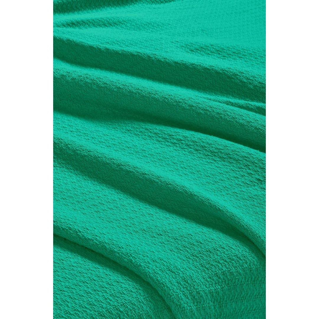 Waffle Weave Honeycomb Knit Soft Cotton Blanket