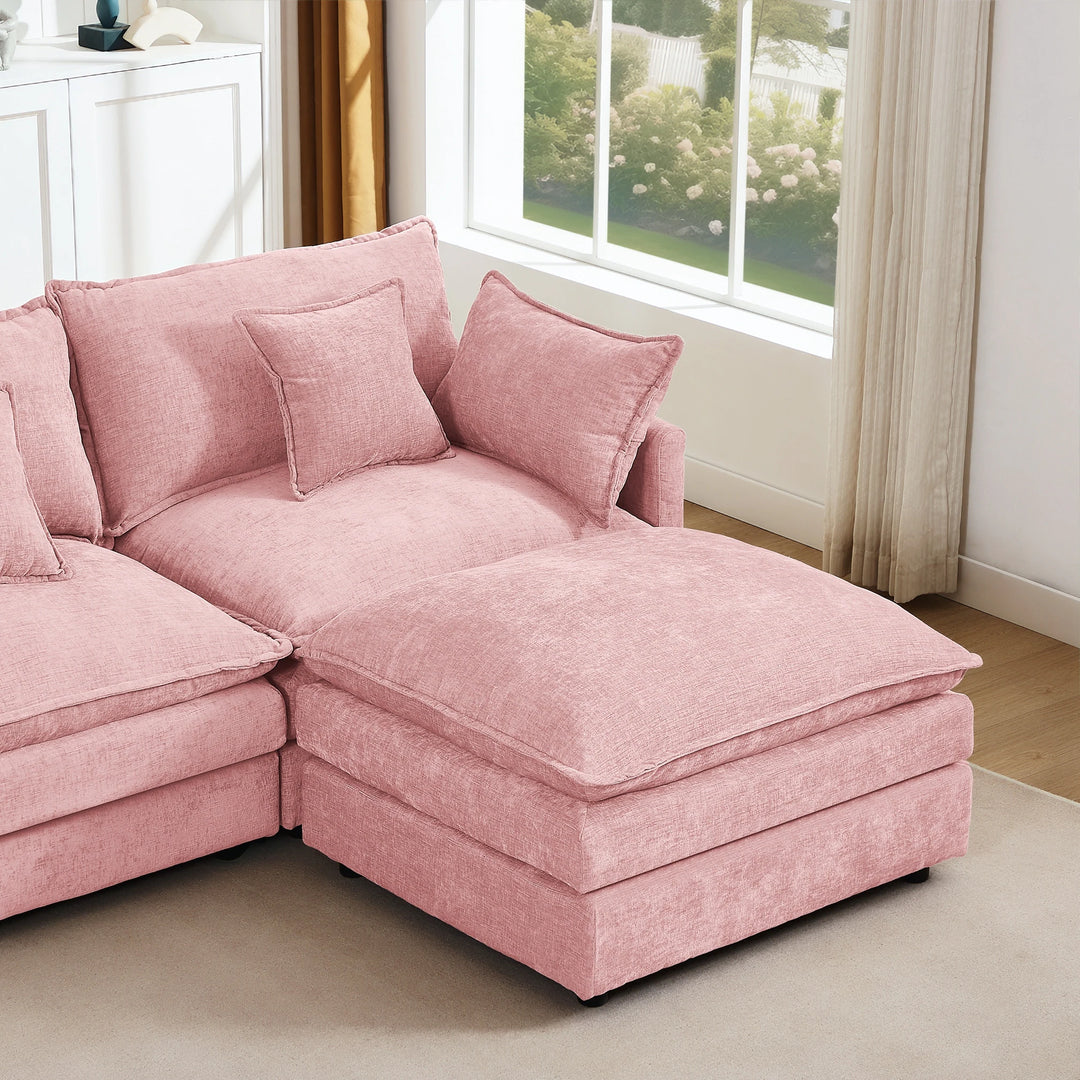 Modular Sectional Sofa, 102 Inch L Shaped Couch Set for Living Room
