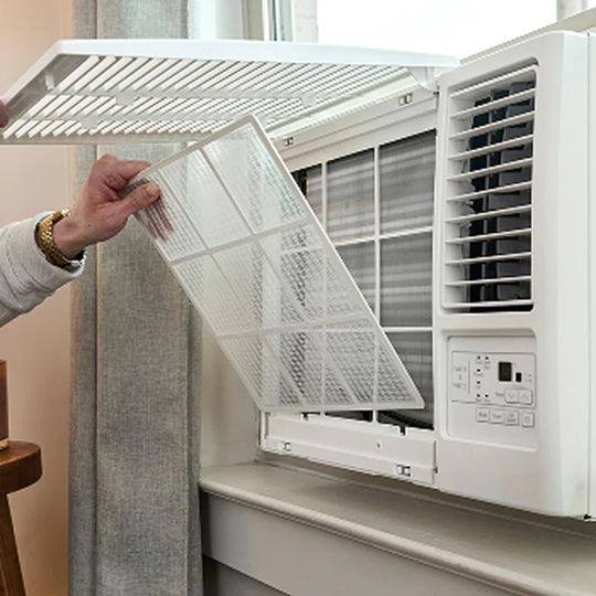 115-Volt Window Air Conditioner with Cool, Heat and Wi-Fi Control in White