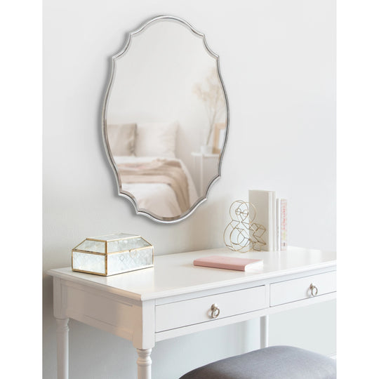Leanna Scalloped Oval Wall Mirror