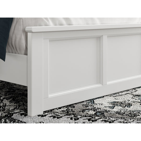 Charlotte Solid Wood Low Profile Platform Bed with Matching Footboard