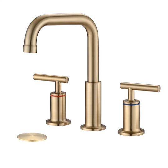 8 Inch Luxury Widespread Bathroom Sink Faucet with Pop-Up Drain