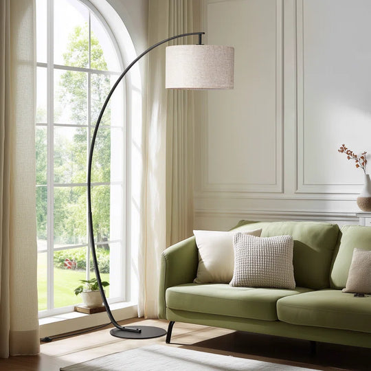 68.5" Arched Floor Lamp with Remote Control and Bulb Included