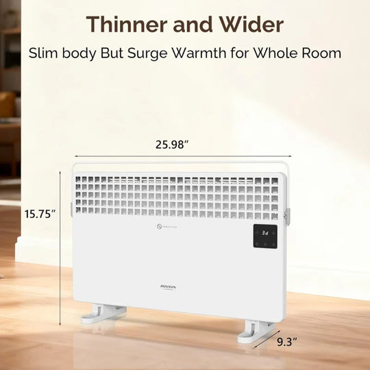 1500-Watt 20.5 In. Electric Wall Mount / Freestanding Ceramic PTC Space Heater