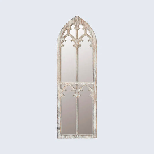 Giovanni Farmhouse Arched Window Accent Mirror