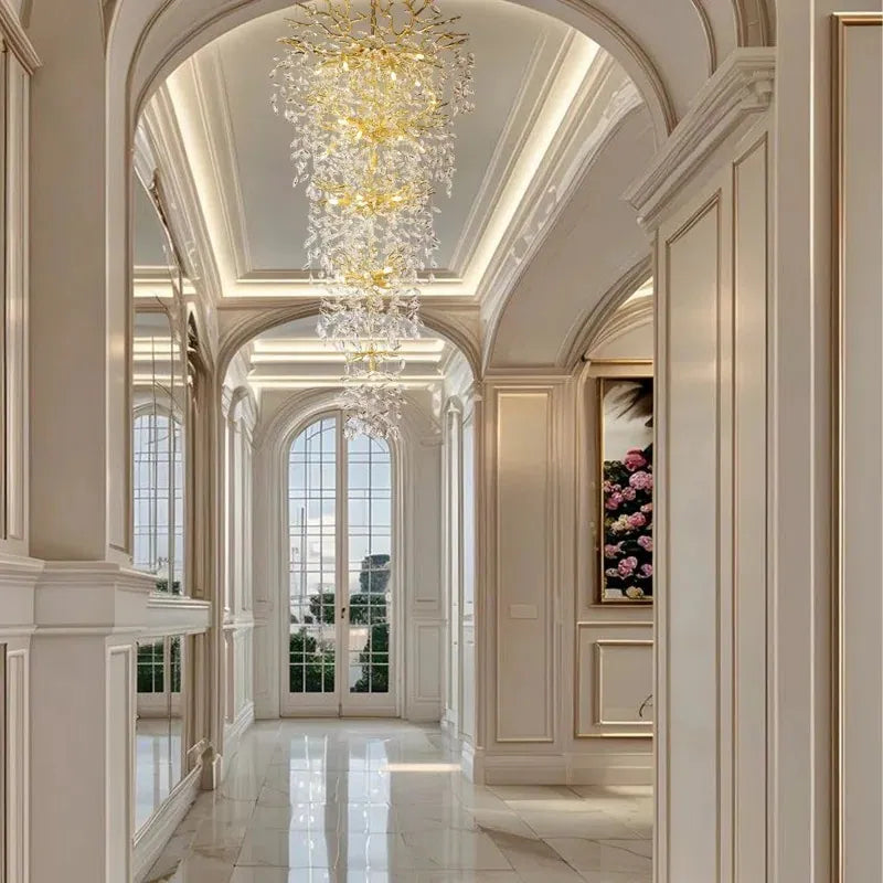 Crystal Dimmable LED Tiered Chandelier - 118In