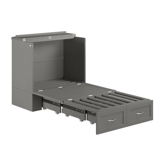 Hamilton Murphy Bed Chest with Mattress and Storage Drawer
