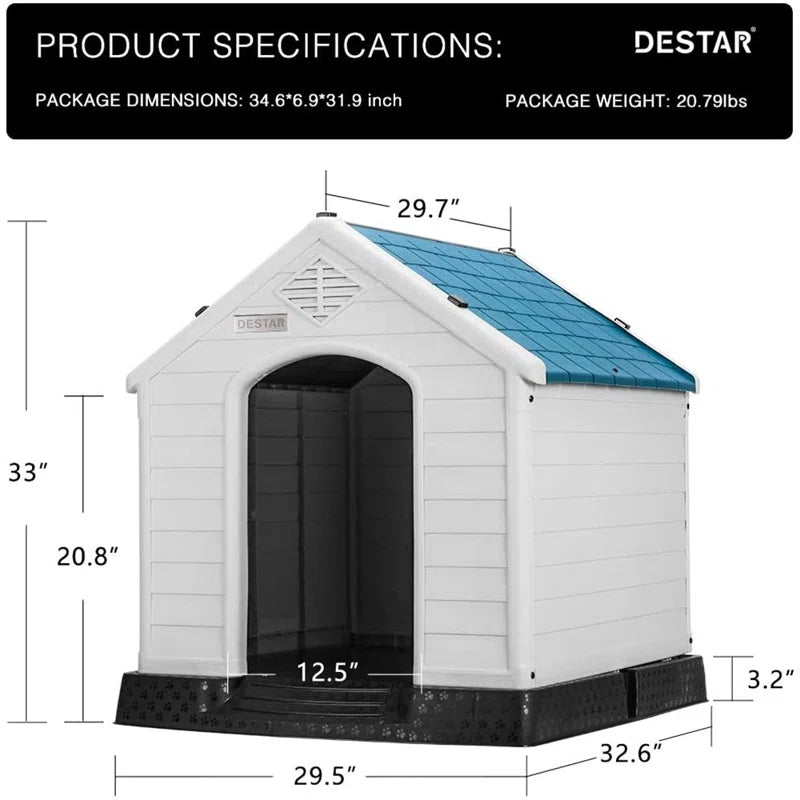 Plastic Portable Dog House