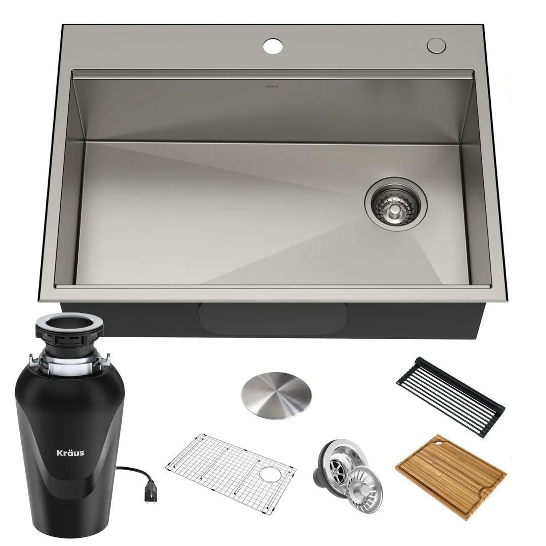 Kore Workstation Drop-In Stainless Steel Kitchen Sink