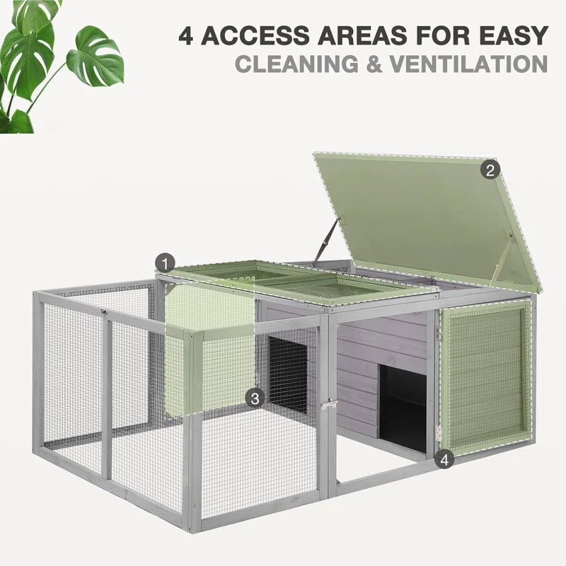Garvin 11 Square Feet Chicken Run for up to 3 Chickens