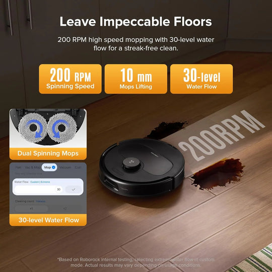 QV 35S Robot Vacuum and Mop,10000Pa Suction, Self-Emptying, Self-Washing & Air Drying,10Mm Mop Raise